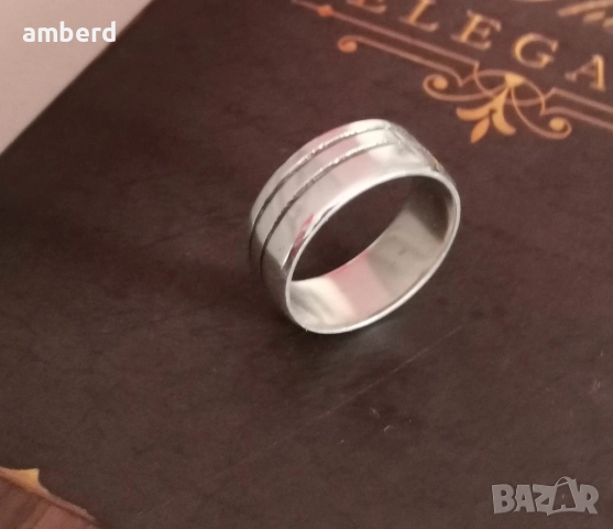 Сребърна унисекс халка - модел R074, снимка 5 - Пръстени - 51986430