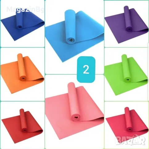 Постелка Йога Фитнес Гимнастика NBR TPE EVA postelka килимче подложка, снимка 3 - Други спортове - 50065910