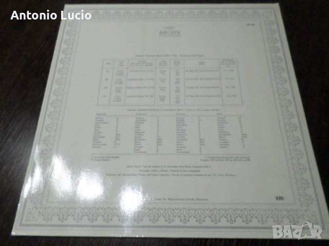 J.S.Bach - Toccaten und Fugen , снимка 2 - Грамофонни плочи - 40737788