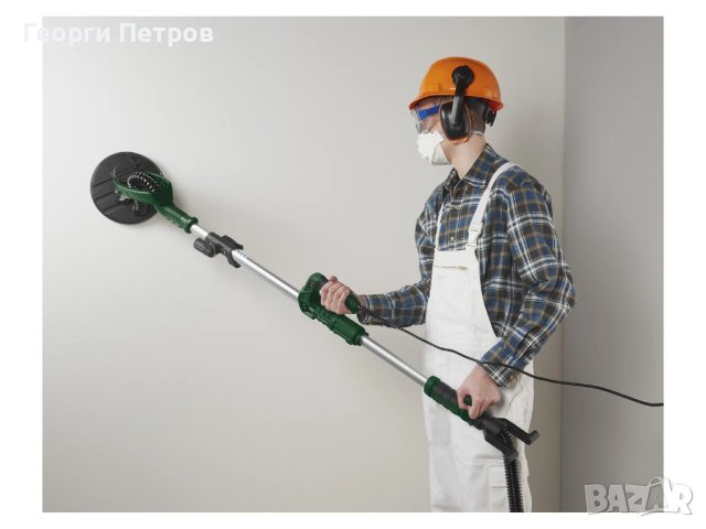 Немска шлайф машина за тавани и стен Parkside Жираф ++ 6 бр. кръгли ша, снимка 5 - Други инструменти - 44160335