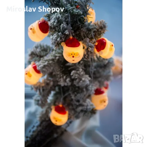 Коледна украса, светещи LED лампички, снимка 4 - Декорация за дома - 56148856