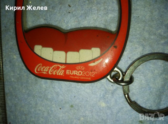Coca-Cola UEFA EURO 2012 POLAND - UKRAINE Рядък КОЛЕКЦИОНЕРСКИ СУВЕНИРЕН КЛЮЧОДЪРЖАТЕЛ ФУТБОЛ 18034, снимка 5 - Колекции - 42089573