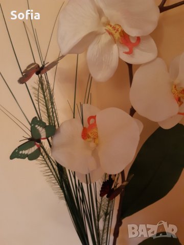 Керамичен съд кошница за декор/ Букети изк.цветя 3броя, снимка 4 - Вази - 31805831