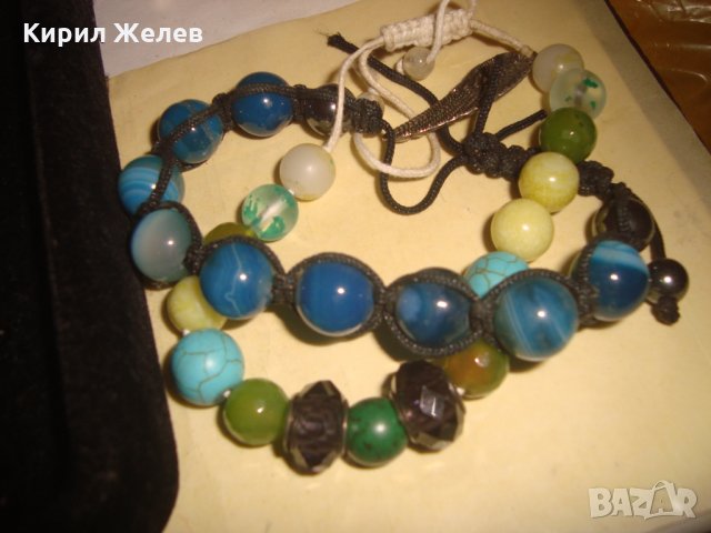 2 СКЪПОЦЕННИ ГРИВНИ НЕФРИТ ТЮРКОАЗ ЛАЗУРИТ ЯСПИС КРИСТАЛ ХЕНД МЕЙД АРТ ИЗРАБОТКА 24740