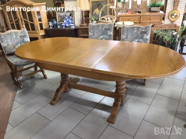 Разтегателна трапезна маса , снимка 9 - Маси - 52837002