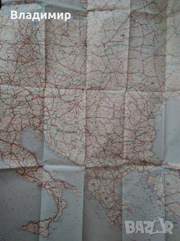 Пътни карти "Европа-Автомобилни пътища"1987 г. и 1995 г., снимка 12 - Колекции - 33919663