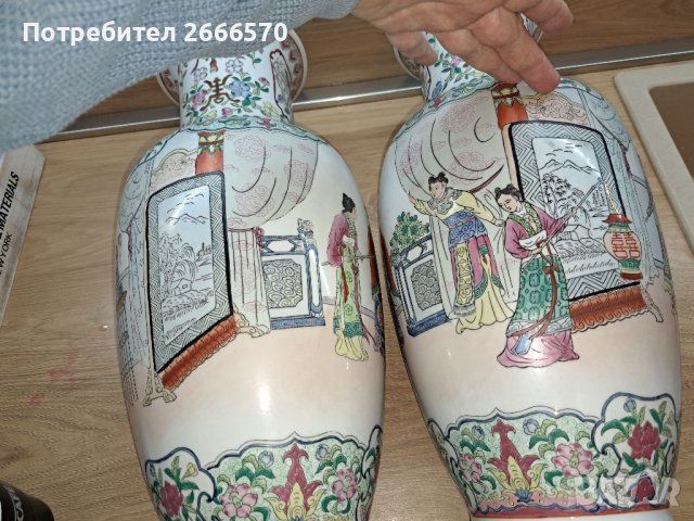 Китайска ваза Китайски порцелан , снимка 7 - Антикварни и старинни предмети - 38419229