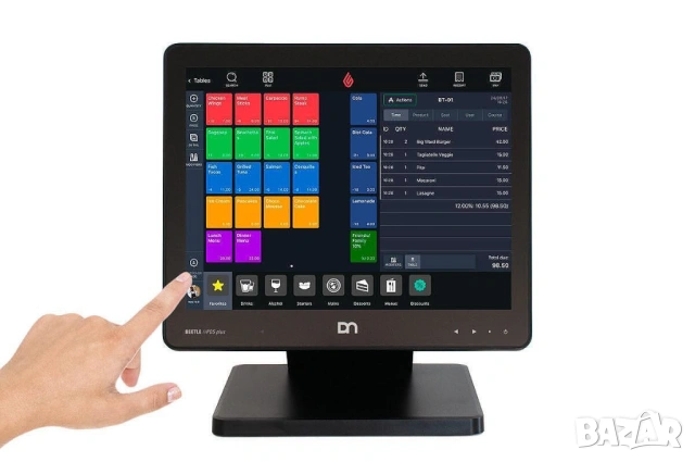• POS компютър за магазин/заведение Wincor Nixdorf iPOS 15" Тъч/Intel N3710/8GB RAM /128GB SSD