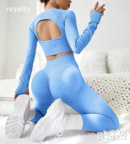 Дамски комплект клин и блуза , снимка 2 - Спортни екипи - 49726380