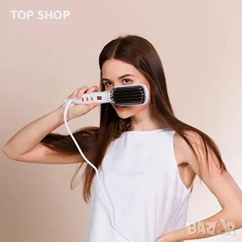 Нова Четка за изправяне на коса брада/ Жени Мъже Прическа, снимка 4 - Тримери - 49307259