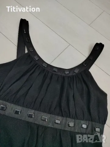 Дълга черна рокля , снимка 4 - Рокли - 47275748