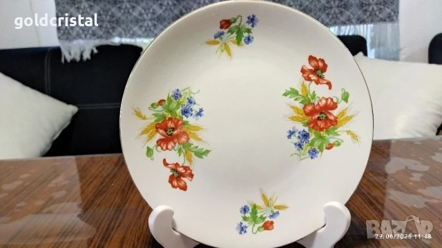 Стар английски костен порцелан чинии , снимка 9 - Антикварни и старинни предмети - 16064322