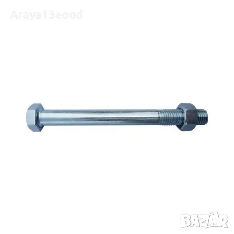 DIN 601 стомана 4.6 / 4.8 поцинкована M 10x180 - шестостенни винтове с шестостенна гайка