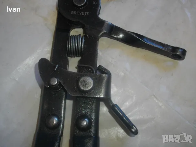 BELZER 135033 Оригинални Немски Професионални Клещи за водни съединения скоби на маркучи 255 мм, снимка 7 - Клещи - 47459475