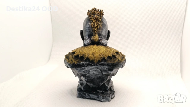 Ръчно изработена 3D принтирана колекционерска фигурка – Воин Викинг / Fantasy Bust, снимка 3 - Колекции - 54313209