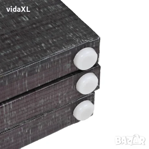 vidaXL Сгъваем параван за стая, 200x170 см, пера, черно и бяло, снимка 4 - Паравани - 56146449