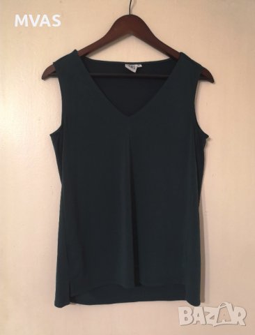 Нова зелена блузка без ръкави офис М размер, снимка 1