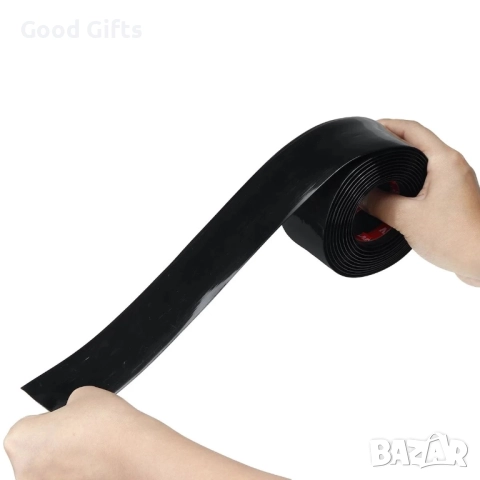 Декоративна лайсна за автомобил – черна, 5 см x 2.5 м, снимка 4 - Аксесоари и консумативи - 52131160