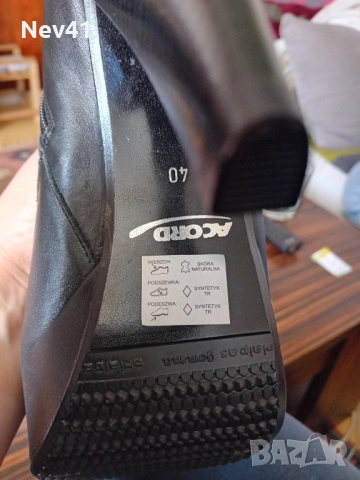 Нови кожени ботуши – номер 40👌💋❤️, снимка 4 - Дамски боти - 52386439