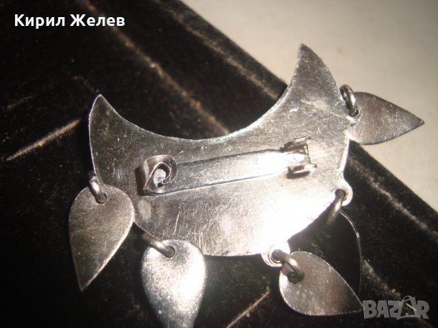 СРЕБРИСТА БРОШКА ЕТНО - АРТ СТИЛ МЕТАЛНА 12266, снимка 4 - Други - 32101874