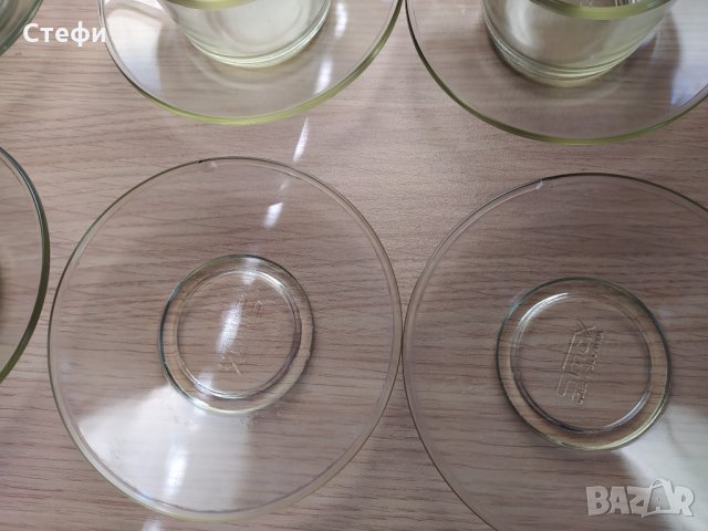 Огнеупорни / стъклени чаши за кафе Симакс Чехословакия, снимка 5 - Чаши - 31985054