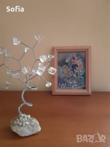 Декор/подарък с отстъпка:2бр Дръвче живота камъни и малка картина, снимка 3 - Декорация за дома - 29810985