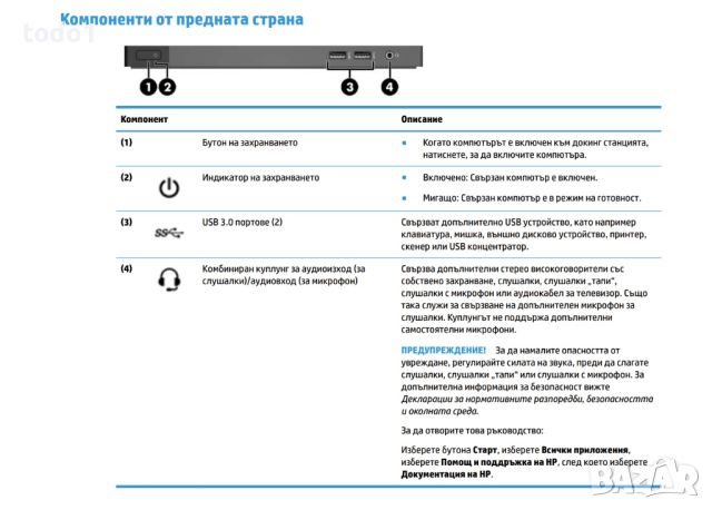 HP ZBook Thunderbolt 3 Dock, снимка 6 - Лаптоп аксесоари - 44598412