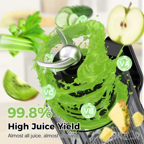 Чисто Нова Бавнопресоваща Сокоизстисквачка Cold Press Juicer YASHE (127 mm Голям Отвор)  , снимка 2 - Сокоизстисквачки и цитрус преси - 56119537