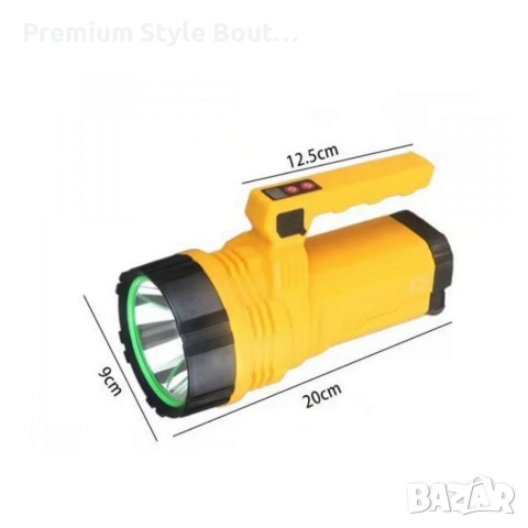 Акумулаторен водоустойчив фенер - прожектор GF-599, снимка 3 - Други стоки за дома - 53922759