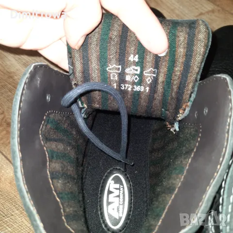 н.44 AM SHOE Mens Leather Lace Up Boots, снимка 3 - Мъжки боти - 47489158