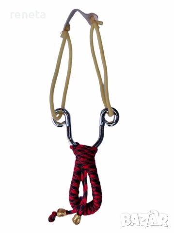 Прашка Ahelos, Метална, Бойна, Червено/черно, снимка 1