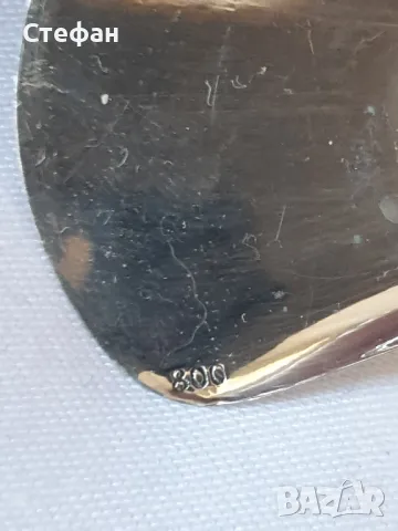 Сребърна лъжичка, снимка 4 - Антикварни и старинни предмети - 50105106