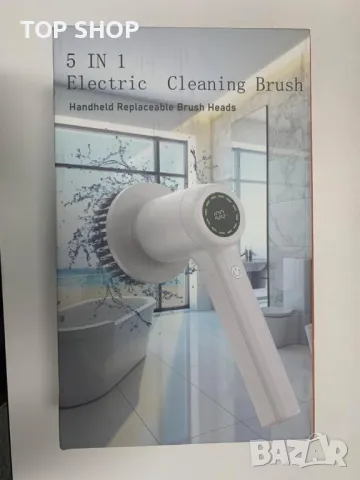 Електрическа почистваща четка GRUTTI, безжична центрофуга с 5 глави на четка, с 2 скорости, снимка 4 - Мопове, кофи, четки и метли - 49866168