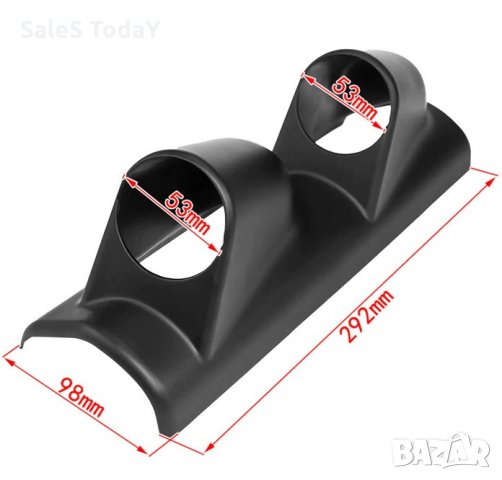 Стойка за измервателни уреди за колонка 52мм, черна, 29/9,5/ 10см, снимка 3 - Аксесоари и консумативи - 32120603