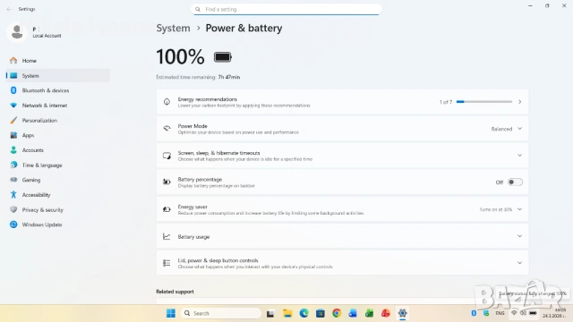 Lenovo Ideapad Flex 5 14ARE05 14 inch | AMD Ryzen 5 4500U 6x4.0 Ghz | 8GB RAM | 512GB SSD|Windows 11, снимка 10 - Лаптопи за дома - 53964571