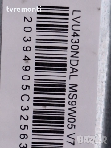 MAIN 40-MT26T2-MAA2HG за 43-инчов телевизор TCL Модел 43T6C, с дисплей  LVU430NDAL, снимка 5 - Части и Платки - 54104524
