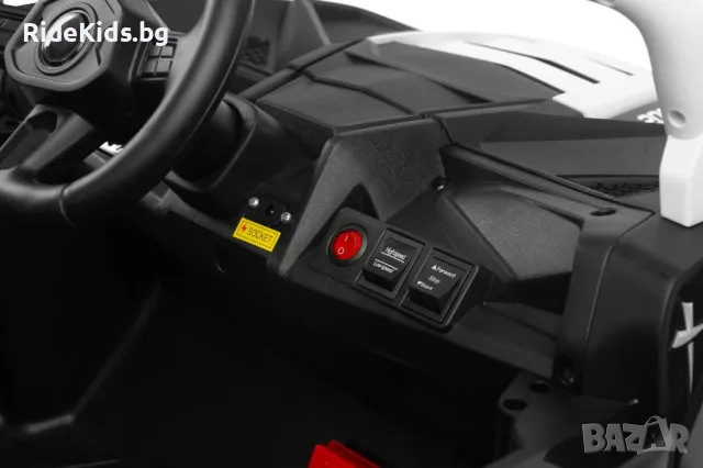 Офроуд акумулаторен автомобил AXEL – Бял, 4x4, с дистанционно и LED, снимка 10 - Детски велосипеди, триколки и коли - 49977029