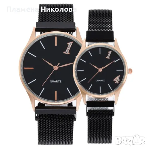 Елегантни часовници за двойки с изчистен дизайн W WATCH18, снимка 1
