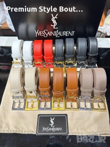 Колани от естествена кожа в кутия Ysl Saint laurent 