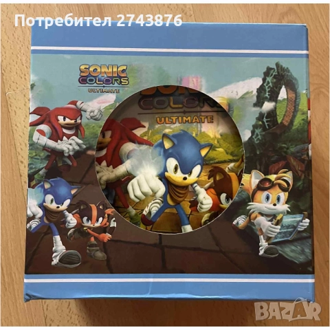 Детски порцеланов комплект за хранене 3в1 Соник, снимка 2 - Сервизи - 51847225