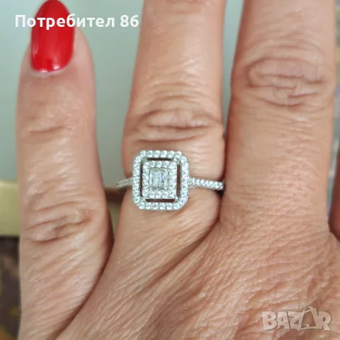 Нов елегантен сребърен комплект , снимка 7 - Бижутерийни комплекти - 56473949