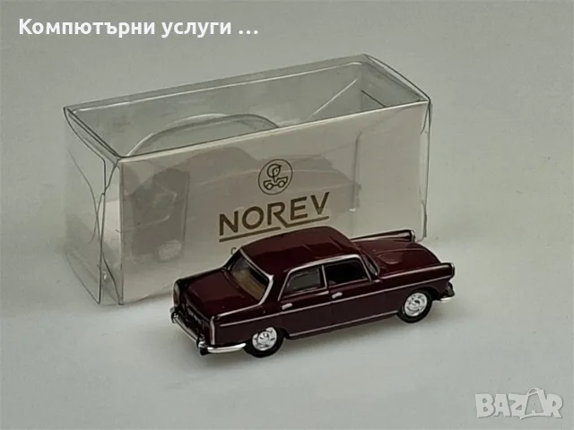 PEUGEOT 404 1968  - мащаб 1:87 на Norev моделът е нов в кутия, снимка 5 - Колекции - 55748235