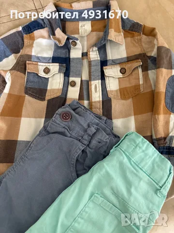 Риза H&M 80 и 2 панталона