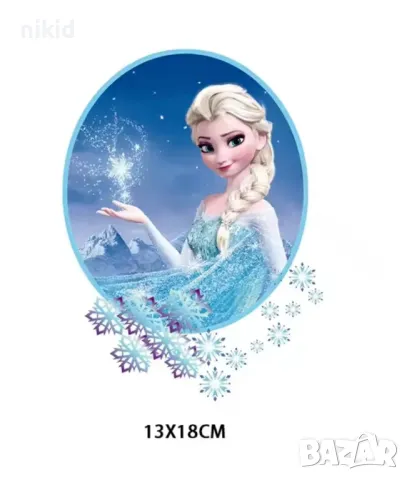 Елза Анна Олаф Замръзналото Кралство frozen щампа термо апликация картинка за дреха блуза чанта, снимка 14 - Кенгура и ранички - 22588010