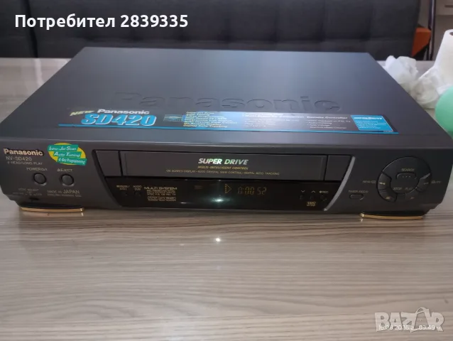 Видео Panasonic NV-SD420, снимка 6 - Плейъри, домашно кино, прожектори - 55721437