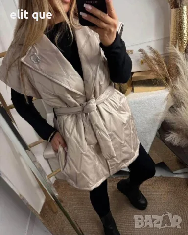 дамски елек с колан 