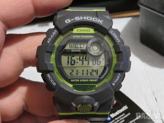 Нов часовник CASIO G-SHOCK G-SQUAD BLUETOOTH GBD-800-8E с ​Bluetooth, Джи шок, мери крачки. ​​, снимка 2 - Мъжки - 34918560