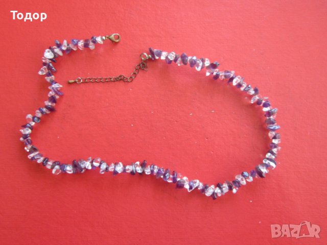 Невероятно колие с камъни аметисти , снимка 5 - Колиета, медальони, синджири - 36934094