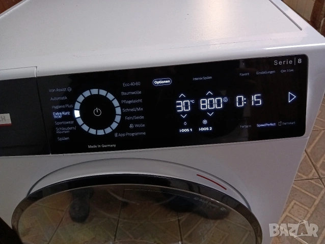Най новият модел пералня Бош Bosch Serie 8 A+++ 9кг WI-FI i-Dos Made in Germany 2 години Гаранция!, снимка 16 - Перални - 54232844
