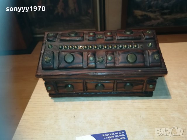 ПОРЪЧАНА-ретро дървена кутия-внос франция-25х12х10см, снимка 13 - Колекции - 30182289